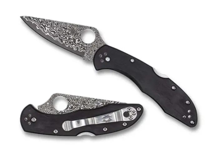 Delica® 4 Black Pakkawood Damascus Exclusive