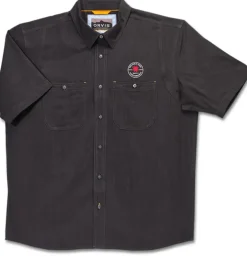 Orvis® Men's Tech Chambray Black Work Shirt Short Sleeve