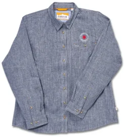 Orvis® Women's Tech Chambray Blue Work Shirt Long Sleeve