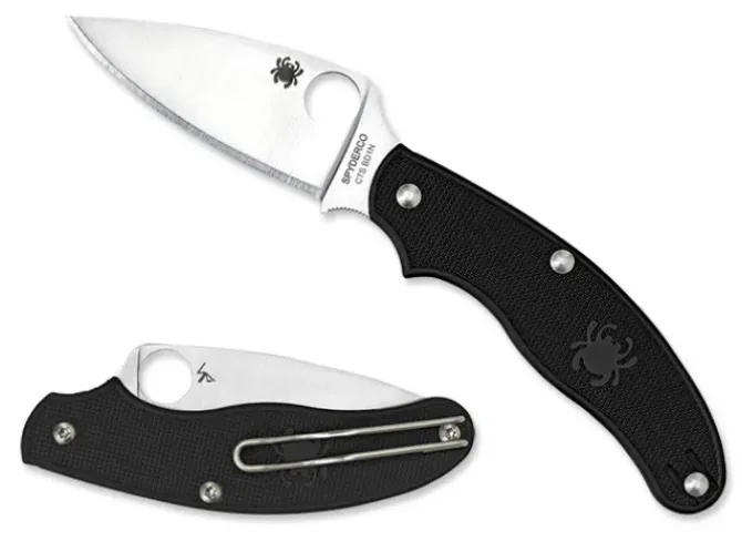 UK Penknife™ FRN Black Leaf